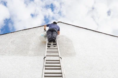 Peinture extérieure au Chauchet — façades et ravalement